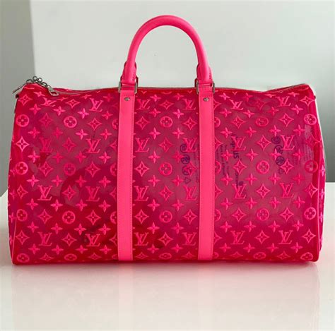 pink louis vuitton keepall|louis vuitton keepall monogram.